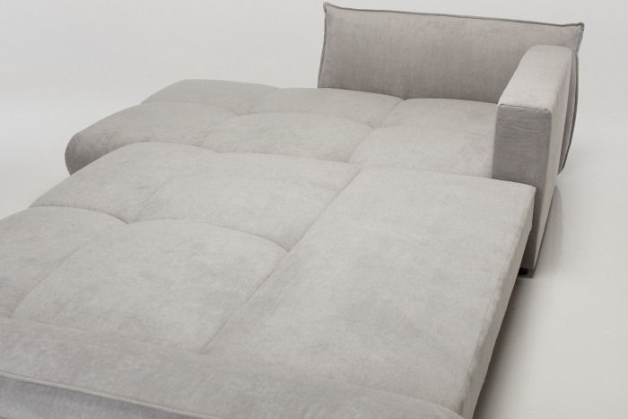 Lexington Large Corner Chaise Sofa - Moon Silver Fabric