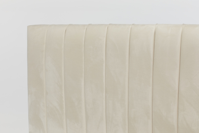Aimee Upholstered Bed - Cream Velvet