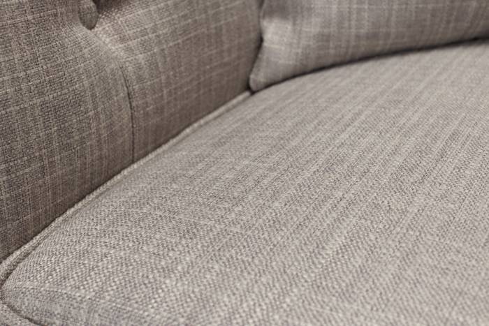 Charlotte - Classic Chesterfield Sofa, Grey Fabric