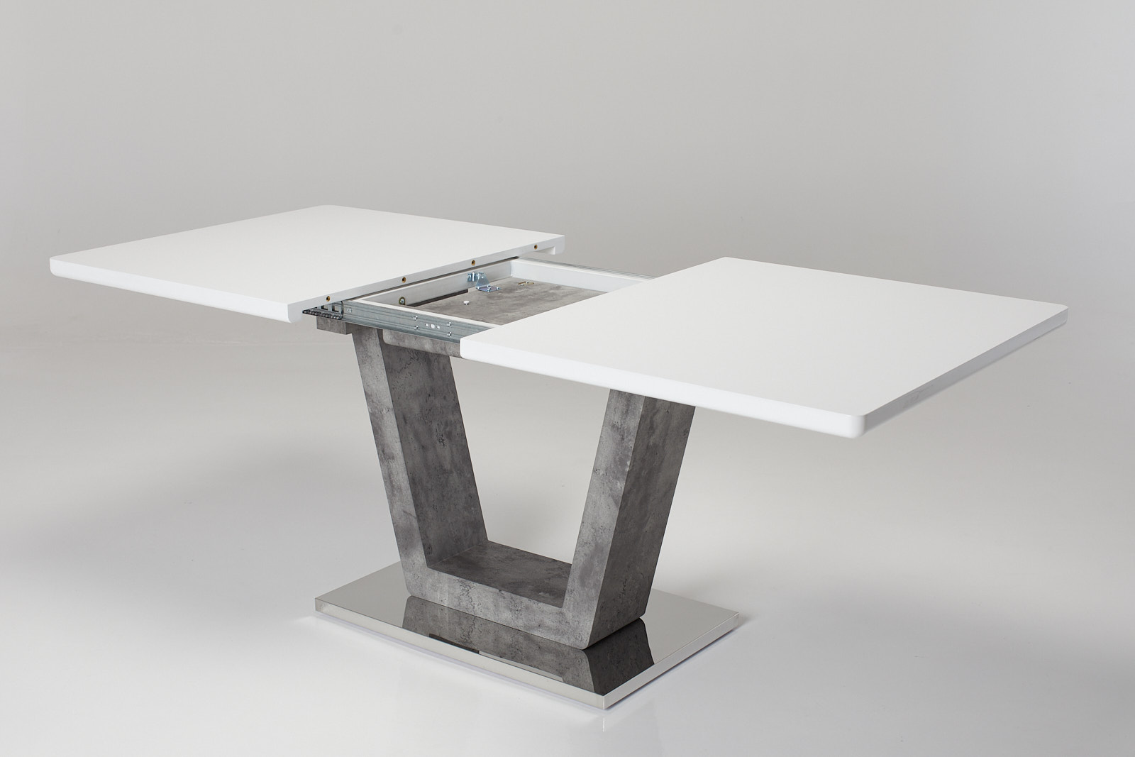 Milan Rectangular Extendable Pedestal Dining Table