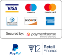 Visa, MasterCard, American Express, PayPal and V12 Payment Method icons
