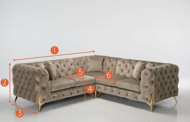 Annabelle Corner Sofa Measurements
