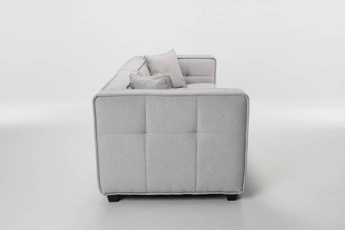 Arta - Large 4.5 Seater Modern Sofa, Chalk Grey Premium Linen