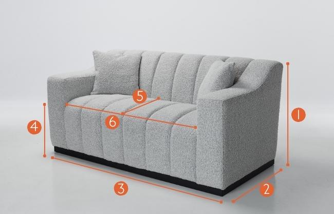 Imogen 2 Seater Sofa Measurements