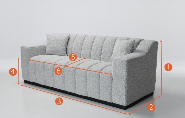 Imogen 3 Seater Sofa Measurements