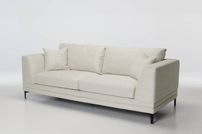 Lotti - 3.5 Seater Luxury Modern Sofa, Premium Natural Linen