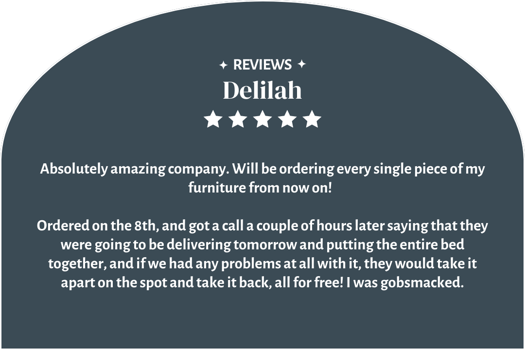 Bed 5 Star Review by Delilah
