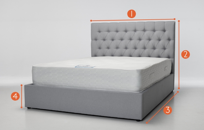 Alessi Ottoman Bed Frame Measurements