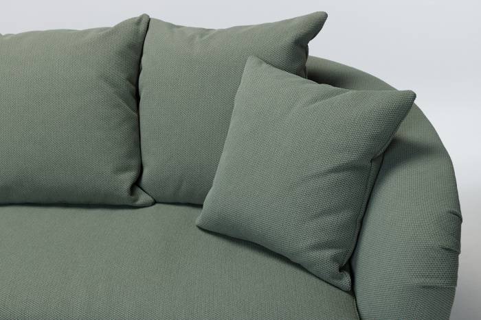 Claudia Luxury Modern Sofa - Sage Premium Linen