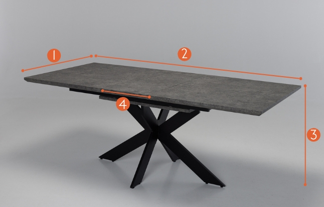 Milan Extendable Dining Table Measurements