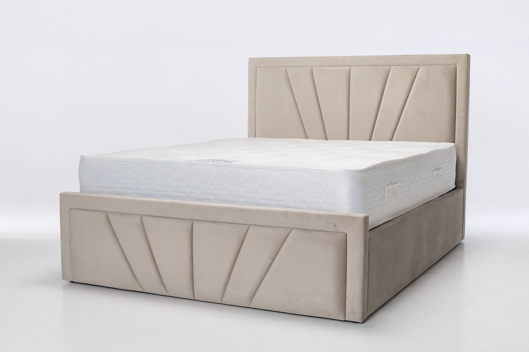 Saison Sprung Luxury Ottoman Bed - Coffee Velvet