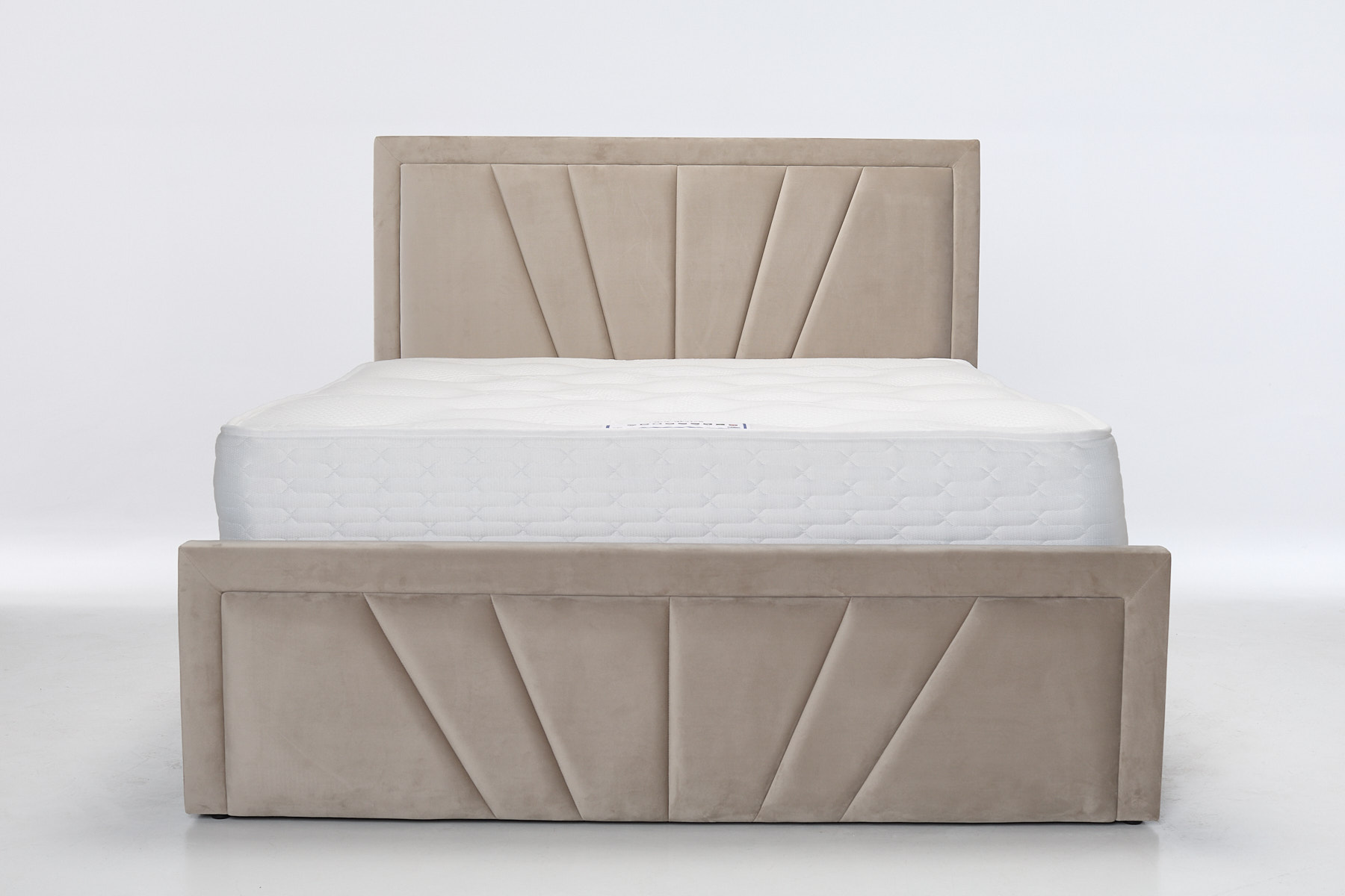 Saison Sprung Luxury Ottoman Bed - Coffee Velvet