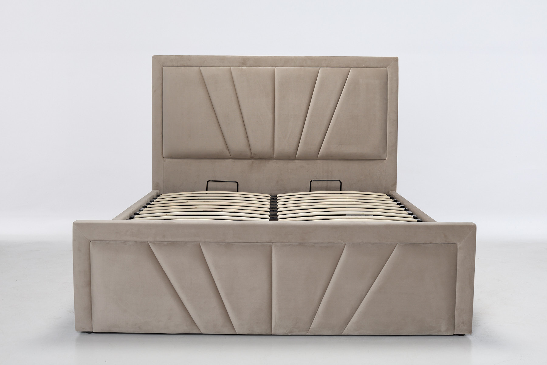 Saison Sprung Luxury Ottoman Bed - Coffee Velvet