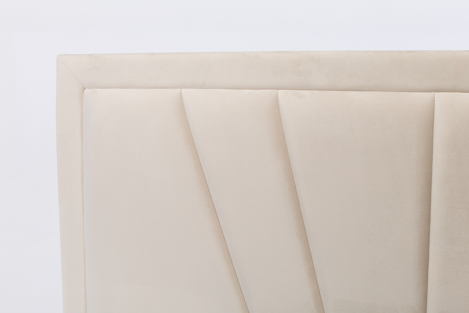 Saison Sprung Luxury Ottoman Bed - Cream Velvet