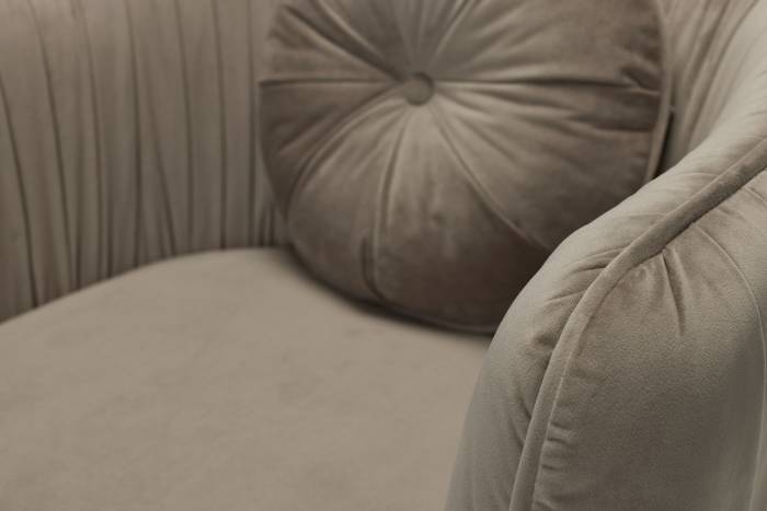 Colette - 360° Swivel Armchair, Luxe Mink Velvet