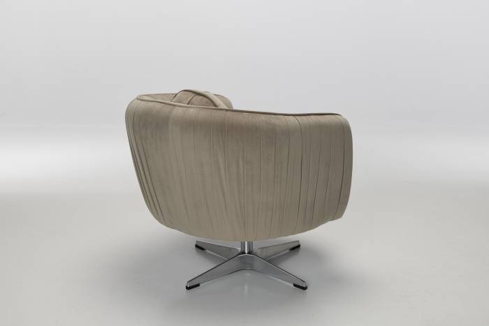 Colette - 360° Swivel Armchair, Luxe Mink Velvet