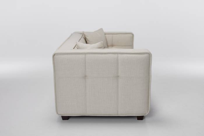 Arta - 3 Seater Luxury Modern Sofa, Soft Cream Premium Linen