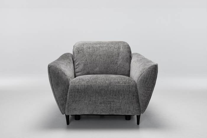 Muse - Electric Recliner Armchair, Grey Shimmer Premium Linen
