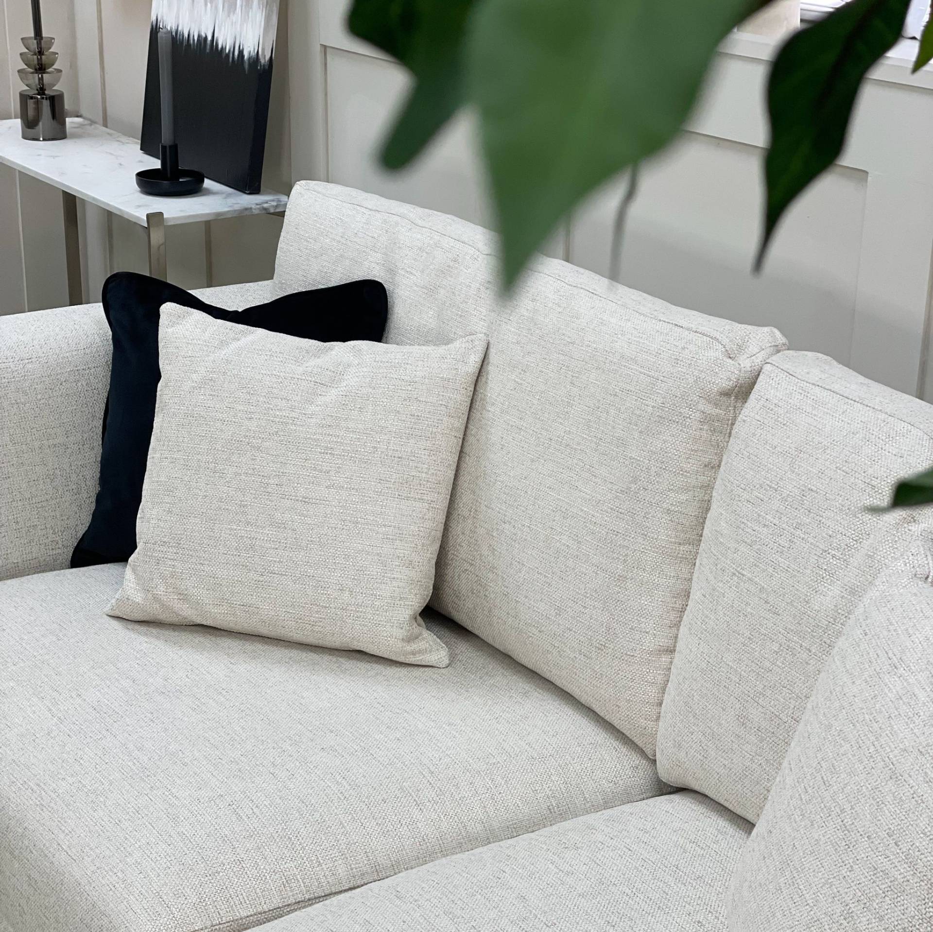 Lotti Natural Linen Modern Sofa