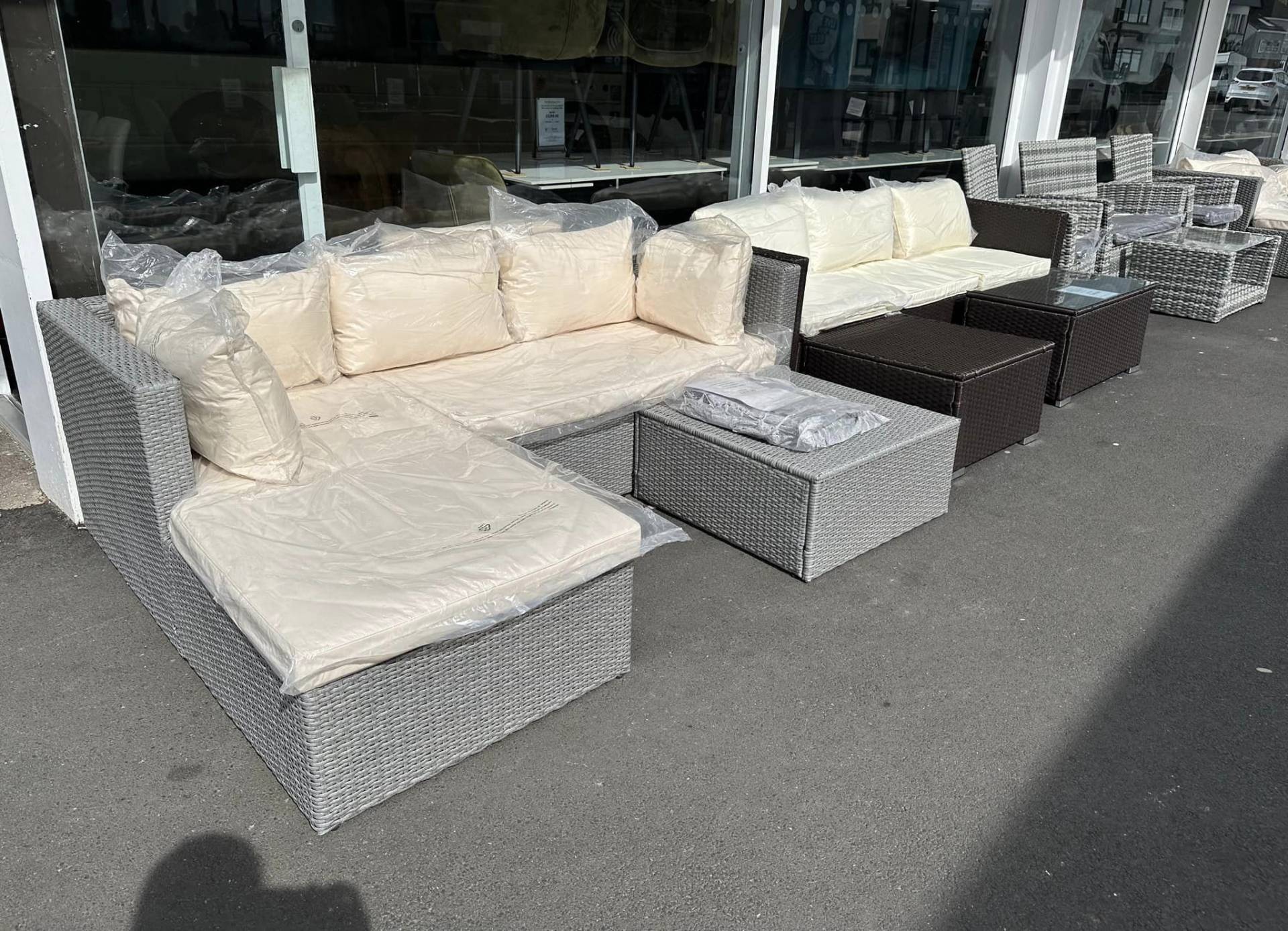 Garden rattan sofa sets at our Furniture Outlet in Leigh-on-Sea