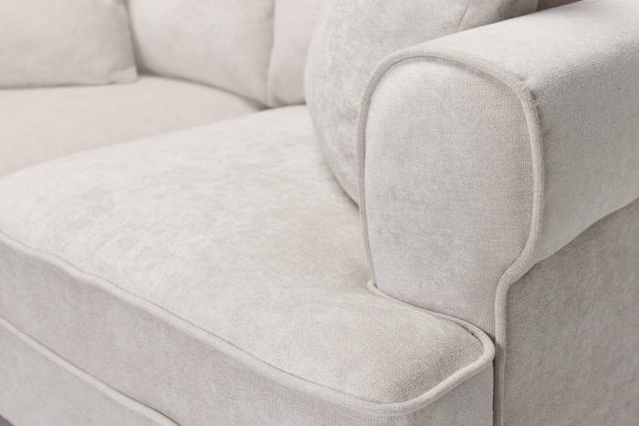 Windsor - Deluxe Modern 2 Seater Sofa, Stone Linen