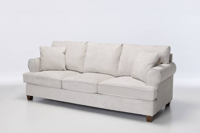 Windsor - Deluxe Modern 3 Seater Sofa, Stone Linen