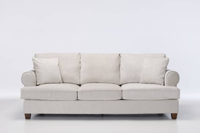 Windsor - Deluxe Modern 3 Seater Sofa, Stone Linen