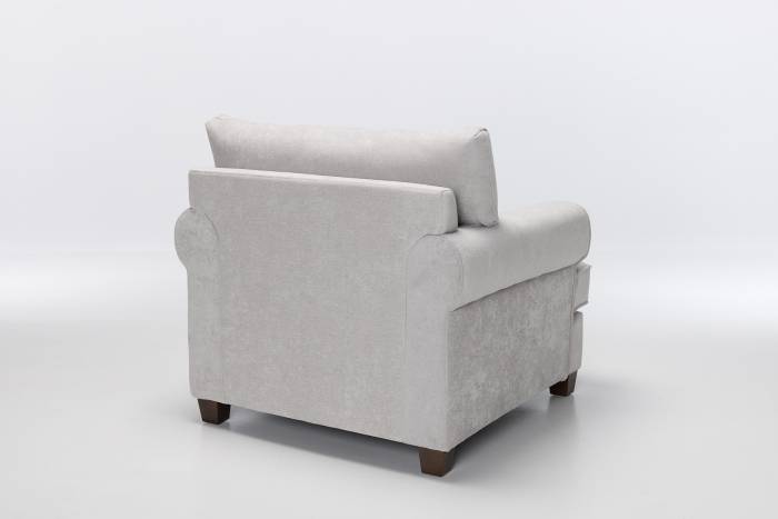 Windsor - Deluxe Modern Armchair, Light Grey Linen