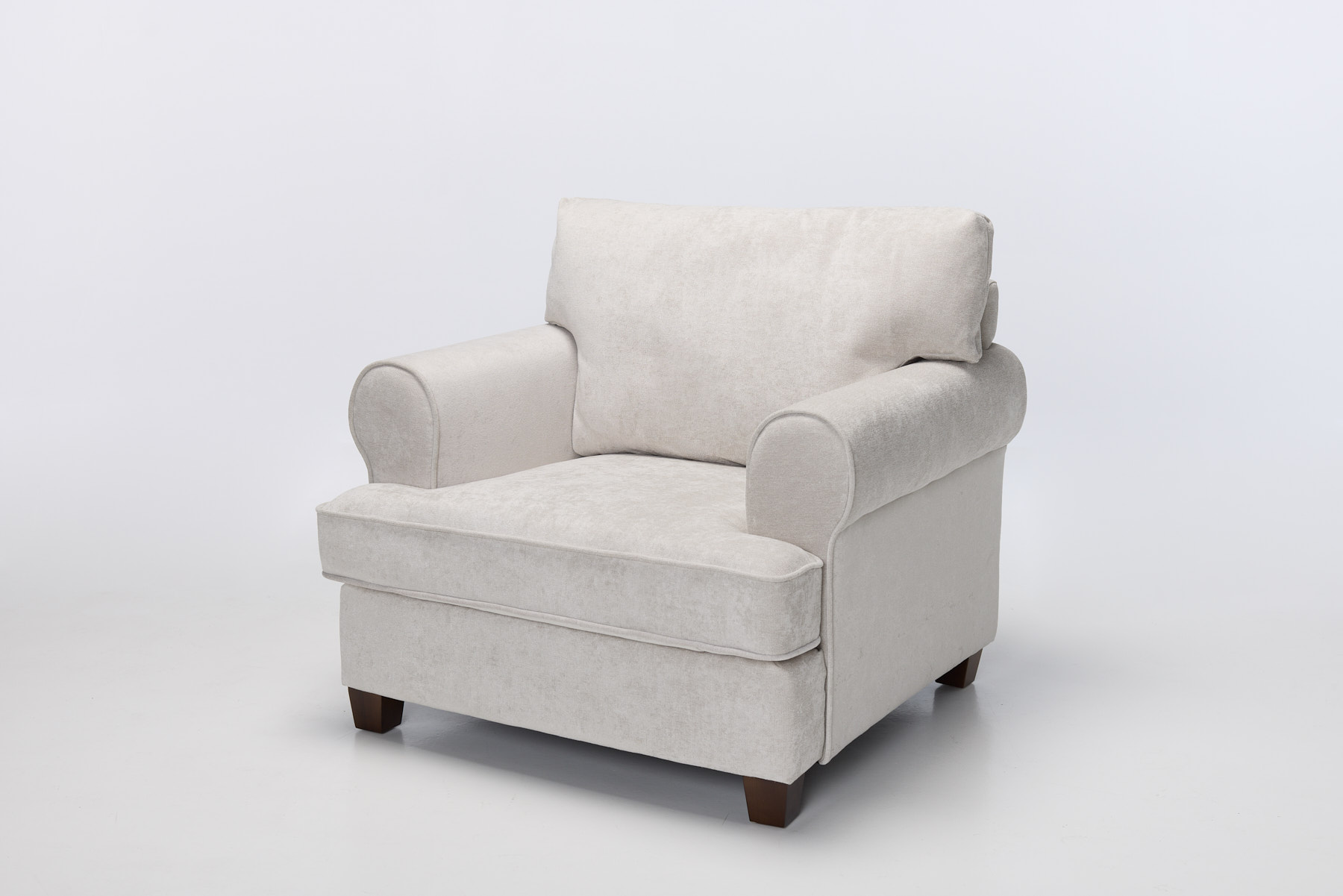 Windsor - Deluxe Modern Armchair, Stone Linen