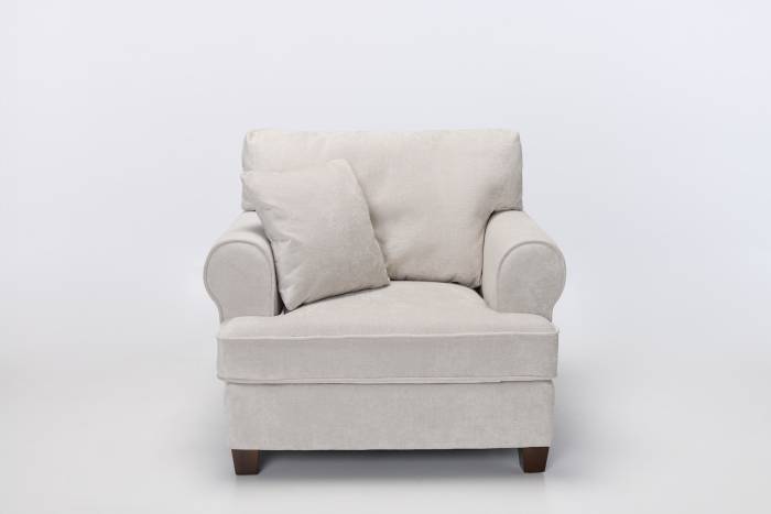 Windsor - Deluxe Modern Armchair, Stone Linen