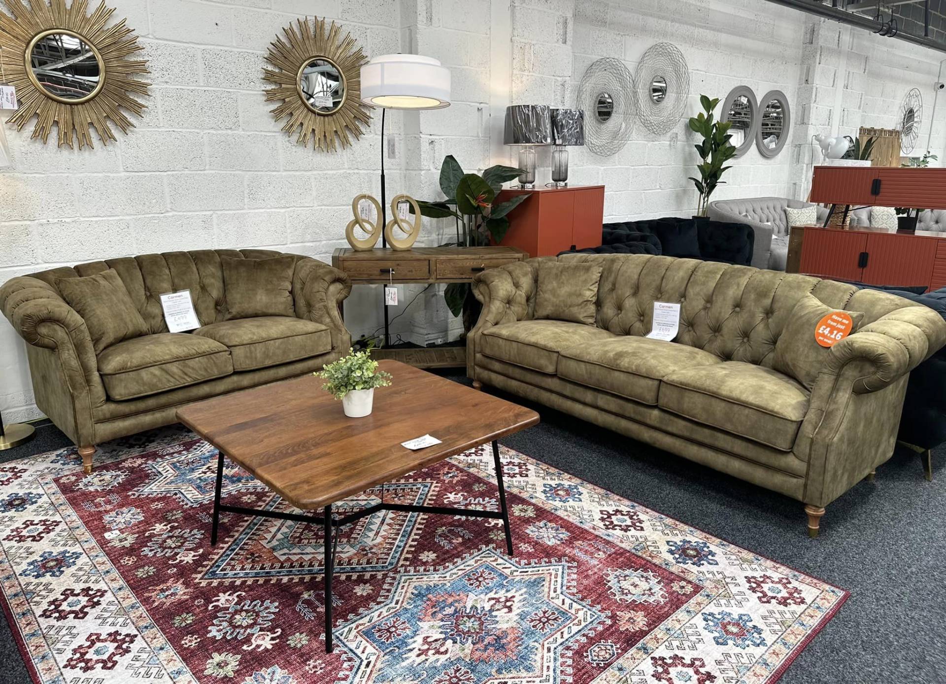 Earthy tones style sofa