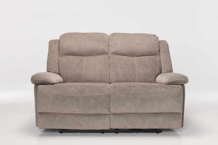 Sanford Modern 2 Seater Electric Recliner Sofa - Mink Textured Velvet