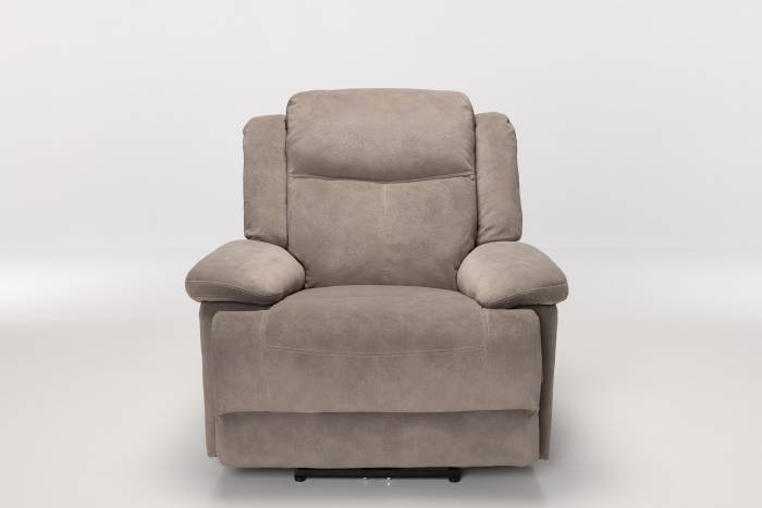 Sanford Modern Electric Recliner Armchair - Mink Textured Velvet