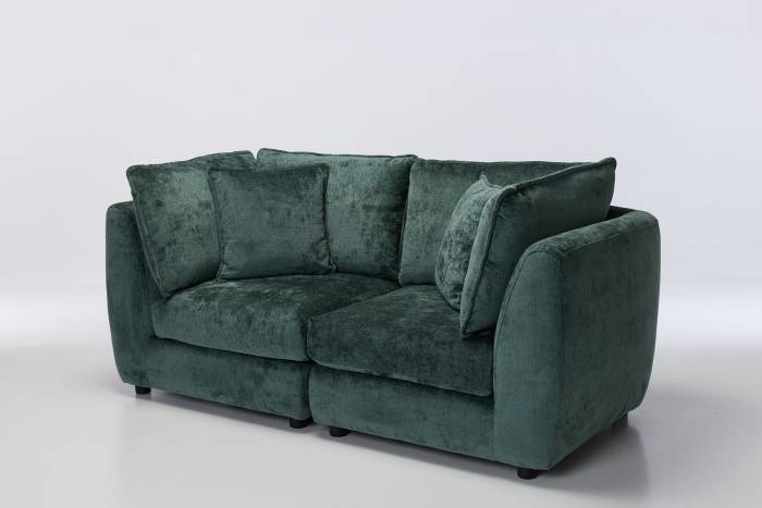 Marley Modular 2.5 Seater Sofa - Premium Green Shimmer Fabric