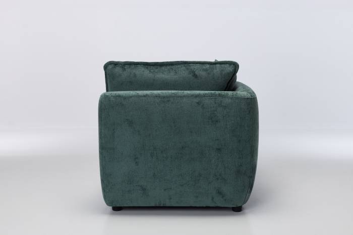 Marley Modular Sofa Corner Seat Piece - Premium Green Shimmer Fabric