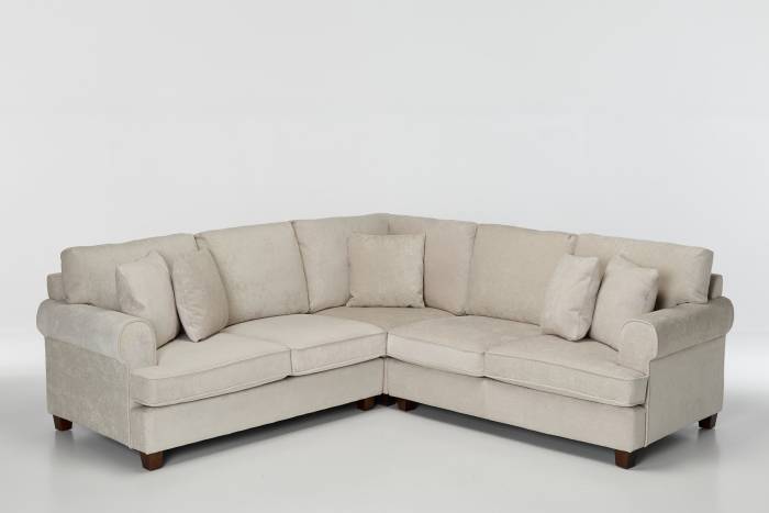 Windsor Deluxe Modern Corner Sofa - Stone Linen