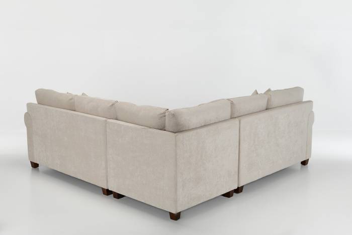 Windsor - Deluxe Modern Corner Sofa, Stone Linen - Image 4