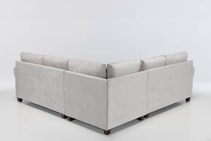 Windsor Deluxe Modern Corner Sofa - Light Grey Linen