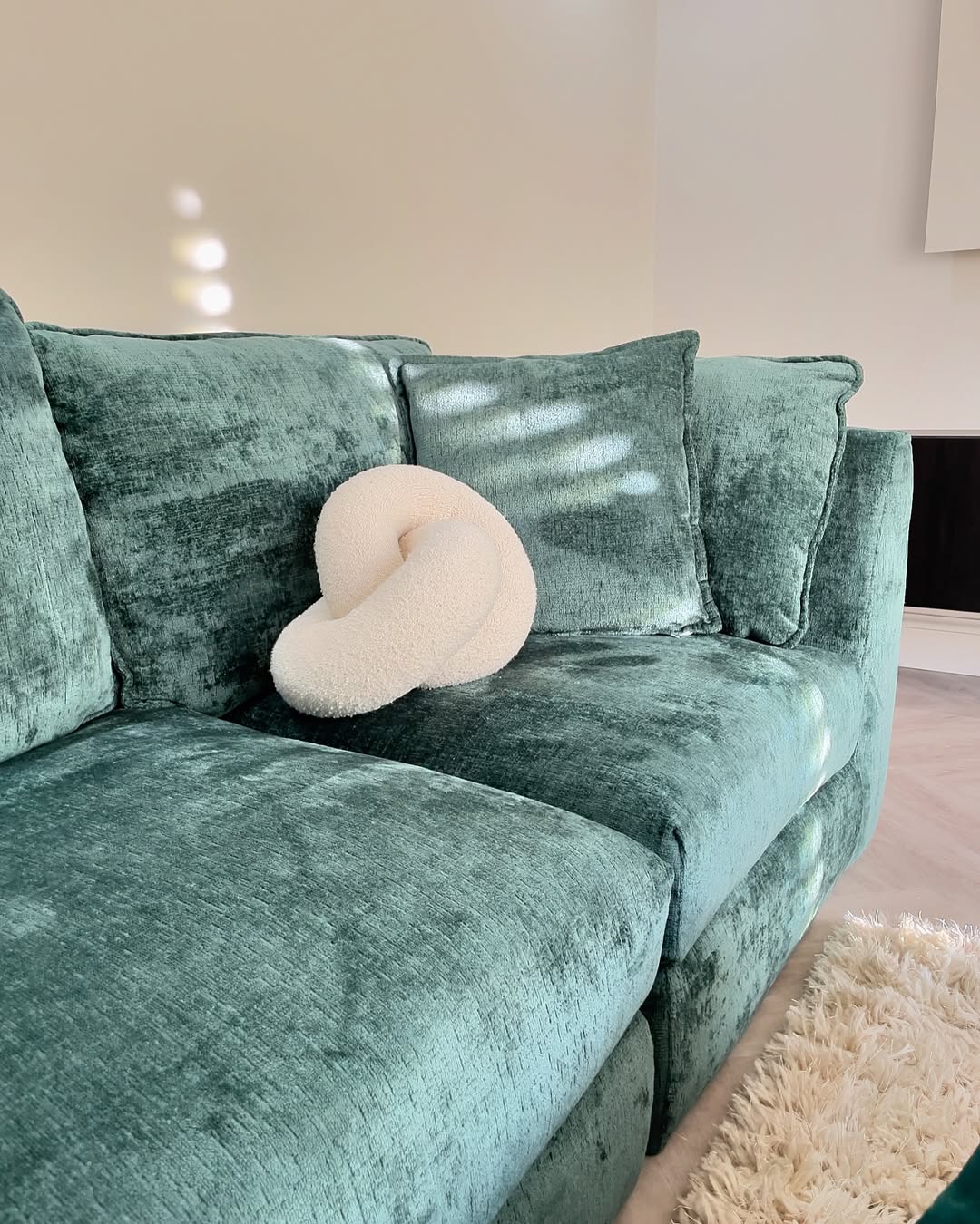 Marley green modular corner sofa by Furniture Outlet customer 5fieldsrenovation