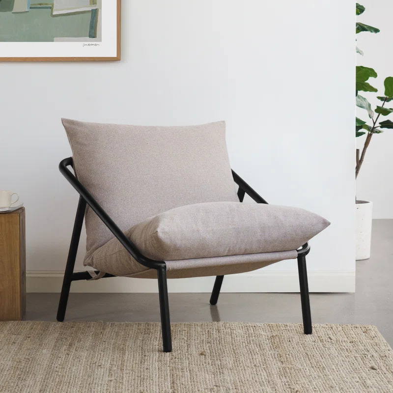 Grey accent chair