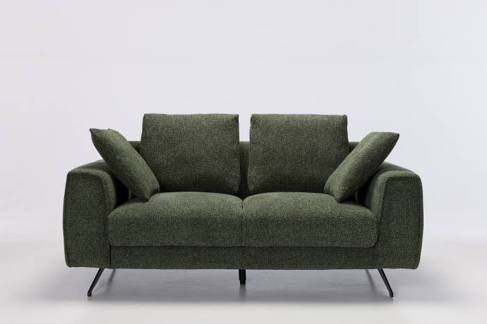 Dakota Modern 2.5 Seater Sofa - Dark Green Woven Chenille