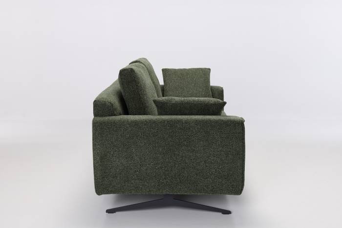 Dakota Modern 2.5 Seater Sofa - Dark Green Woven Chenille