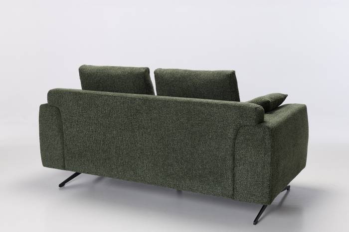 Dakota Modern 2.5 Seater Sofa - Dark Green Woven Chenille