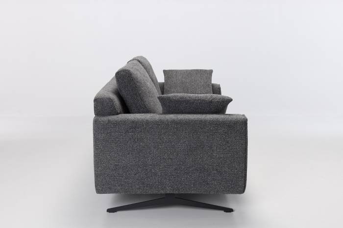 Dakota Modern 2.5 Seater Sofa - Dark Grey Woven Chenille