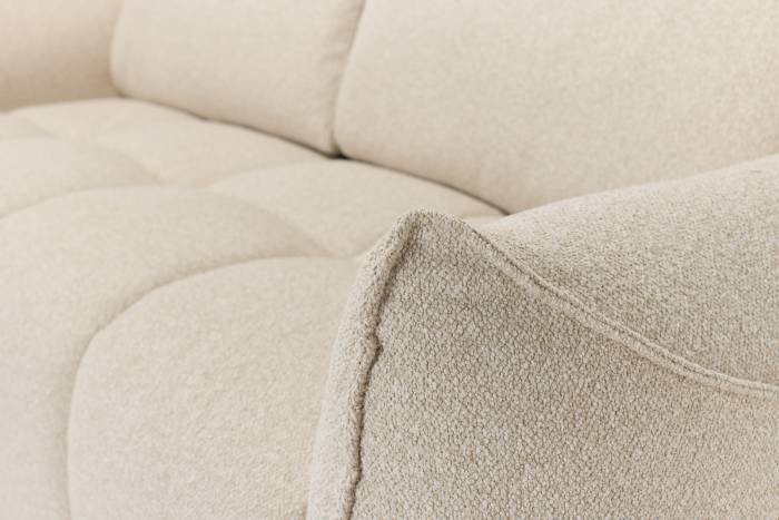 Luna Modern Sofa - Linen Woven Chenille
