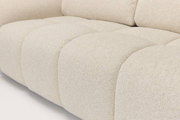 Luna Modern Sofa - Linen Woven Chenille