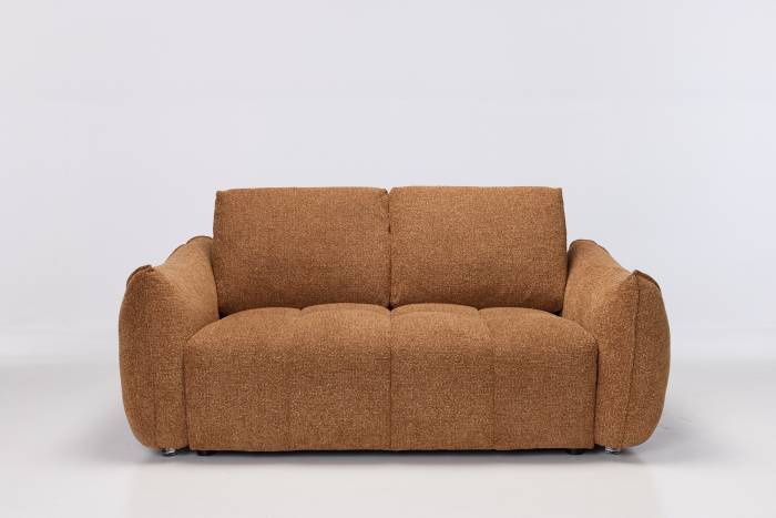 Luna Modern 2.5 Seater Sofa - Copper Woven Chenille