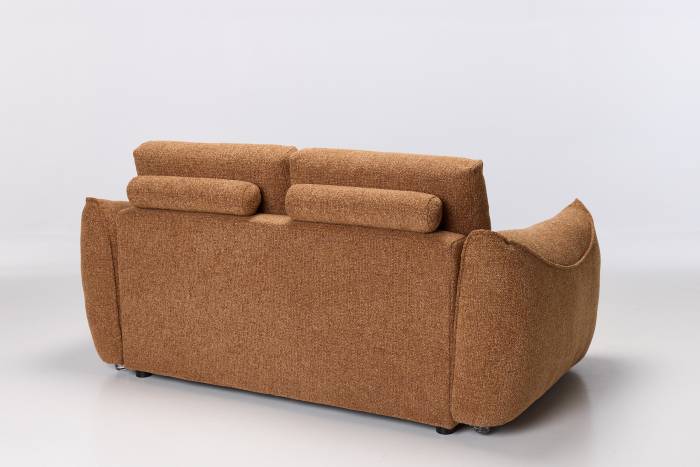 Luna Modern 2.5 Seater Sofa - Copper Woven Chenille