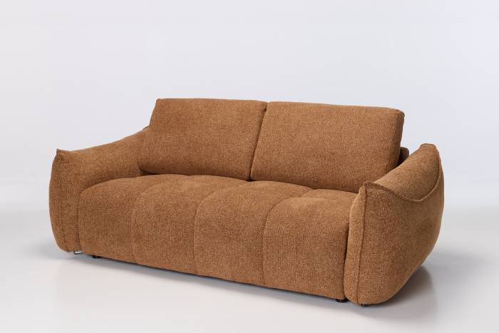 Luna Modern 3.5 Seater Sofa - Copper Woven Chenille