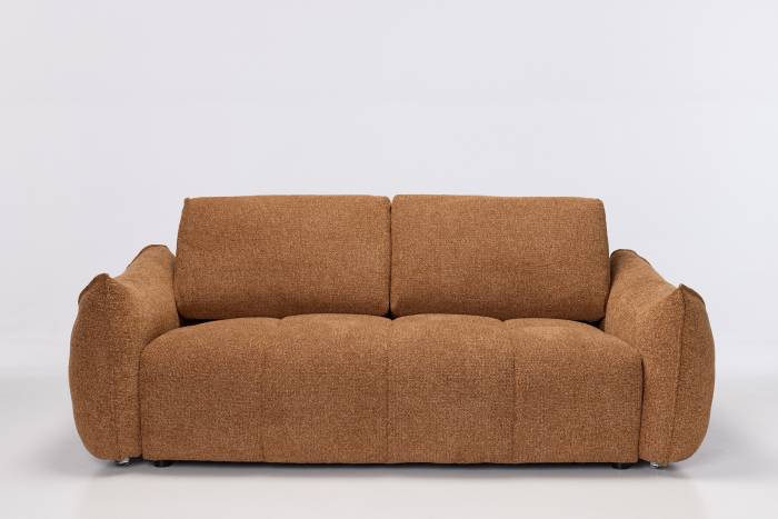 Luna Modern 3.5 Seater Sofa - Copper Woven Chenille